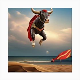 Toro Volador Canvas Print