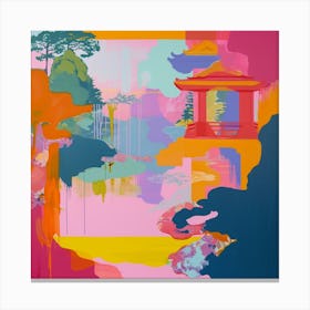 Colourful Gardens Lan Su Chinese Garden Usa 3 Canvas Print