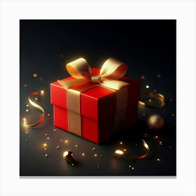 Christmas Gift Box Canvas Print