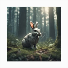 Rabbit In The Forest 49 Canvas Print