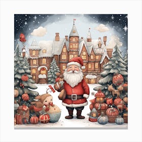 Christmas Santa 1 Canvas Print