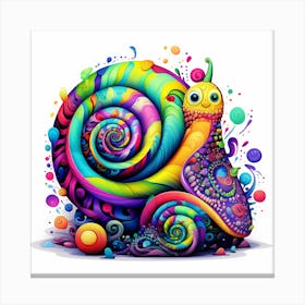 Colorful Snail Canvas Print