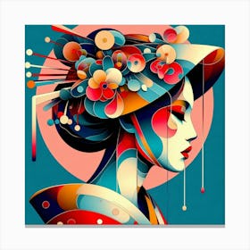 Japan Geisha Visual 3 Canvas Print