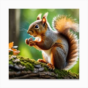 Squirrel In The Forest 274 Canvas Print