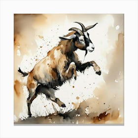 Karate Goat Kid Canvas Print