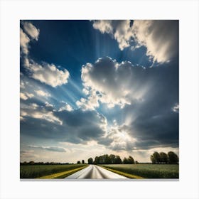 Road Under The Sun Canvas Print