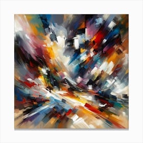 Chromatic Whispers The Abstract Pulse Canvas Print