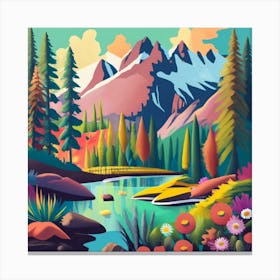 Landscape Painting Canvas Print