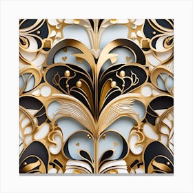 Gold Wallpaper Canvas Print