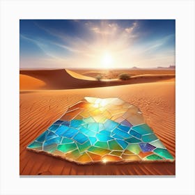 Mosaic In The Desert Canvas Print