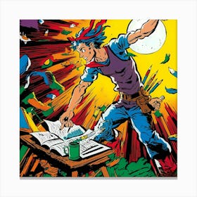 Comic Book Cover 1 Canvas Print