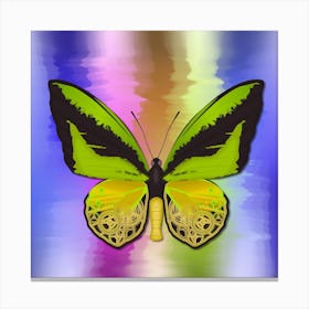 Techno Mechanical Butterfly The Goliath Birdwing Ornithoptera Goliath Natural Canvas Print
