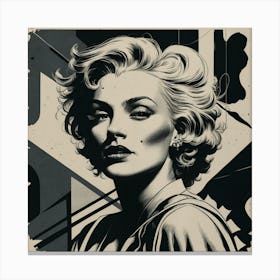 Chiaroscuro Mystique A Pop Art Tribute (7) Canvas Print