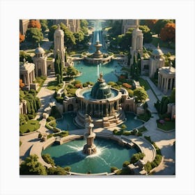 City In The Sky Canvas Print