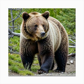 Grizzly Bear 11 Canvas Print