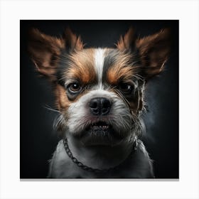 Portrait Of A Dog Canvas Print