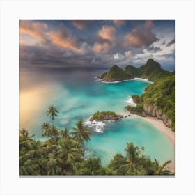 Sunset At The Beach Canvas Print