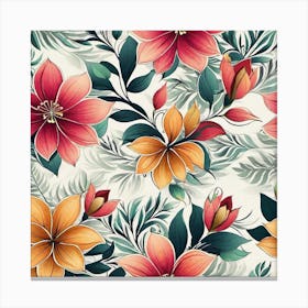 Floral Pattern 3 Canvas Print