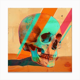 Skull In The Desert 7 Canvas Print