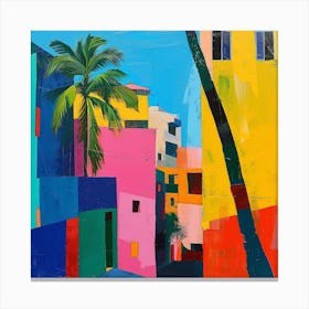 Abstract Travel Collection Lima Peru 3 Canvas Print