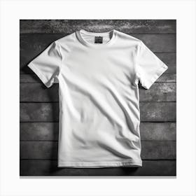 White T - Shirt 1 Canvas Print