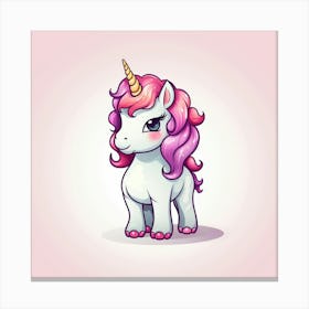 Cute Unicorn 611 Canvas Print