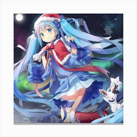 Christmas Girl 2 Canvas Print