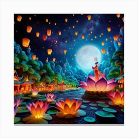 Chinese Lanterns 1 Canvas Print