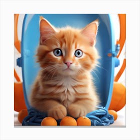 Orange Kitten Canvas Print