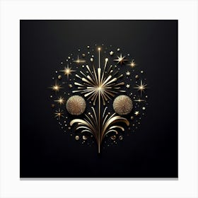 New Year Background Canvas Print