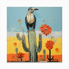 Cactus Bird Canvas Print