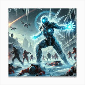 A Powerful Science Fiction Scene Showcasing The Ci Canvas Print