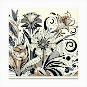 Floral Pattern 7 Canvas Print