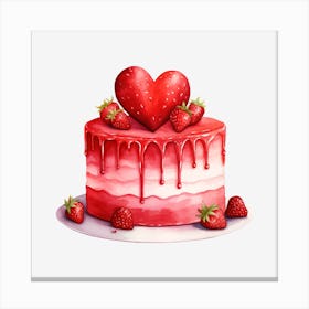 Strawberry Cake 17 Canvas Print