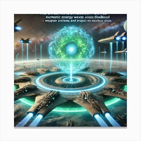 A Sci Fi Scene Diplomatic Singularity Device Disable Canvas Print