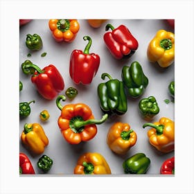 Colorful Peppers 88 Canvas Print