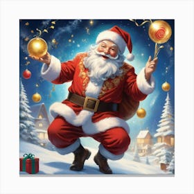 Albedobase Xl A Vibrant And Dynamic Portrayal Of Santa Claus B 1 (4) Canvas Print