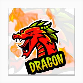 Dragon Logo Canvas Print