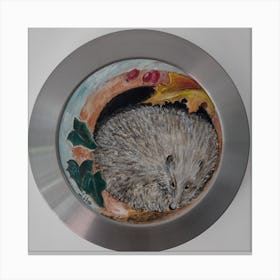 Animal Wall Art, Hedgehog Canvas Print