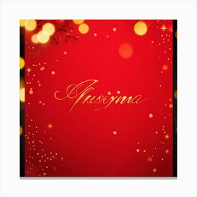 Christmas Card 4 Canvas Print