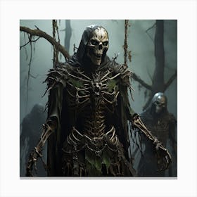 Skeletons In The Woods (wall art) Canvas Print