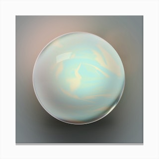 Glass Marble Square Canvas Print