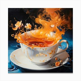 Tea With Fire Canvas Print