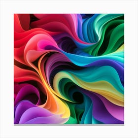 Abstract Colorful Paper Background Canvas Print