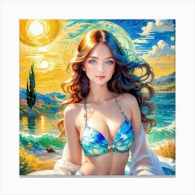 Mermaid tu Canvas Print