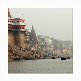 Ganga River In Varanasi 1 Canvas Print