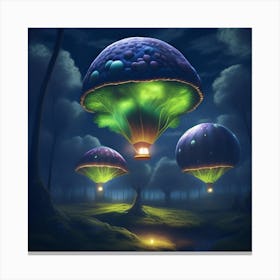 Mushroom Hot Air Balloons Canvas Print