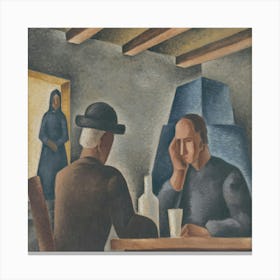 In An Inn, Mikuláš Galanda Canvas Print