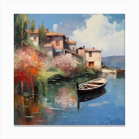 Monet's Mirage: Italian Impressions Canvas Print