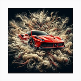 Red Ferrari Canvas Print